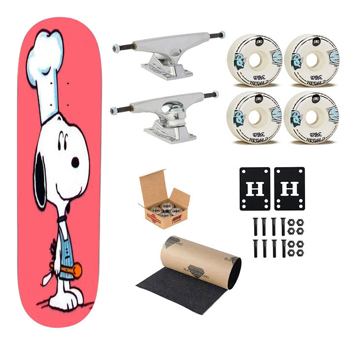 Snoopy Cooking Skateboard Complete Board 8.0" X 31.75"