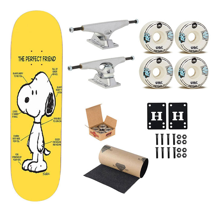 Snoopy Dog Perfect Friend Skateboard Complete Board 8.0" X 31.75"