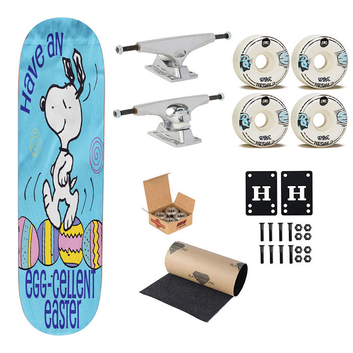 Snoopy Easter Skateboard Complete Board 8.0" X 31.75"