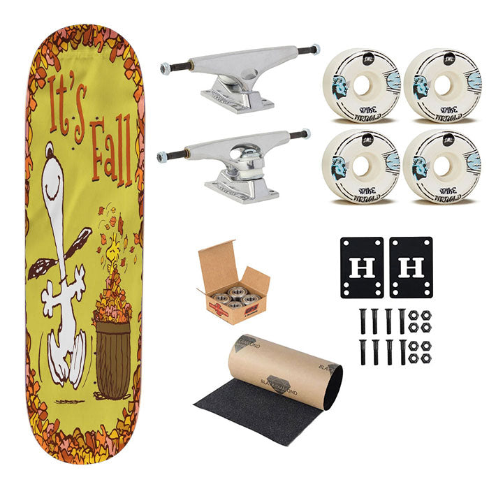Snoopy Fall Skateboard Complete Board 8.0" X 31.75"