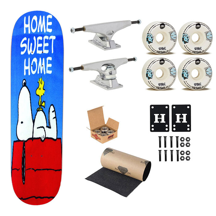 Snoopy Home Sweet Home Skateboard Complete Board 8.0" X 31.75"