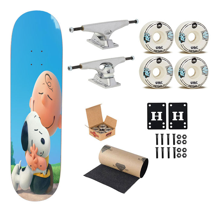 Snoopy Hug Charlie Brown Skateboard Complete Board 8.0" X 31.75"