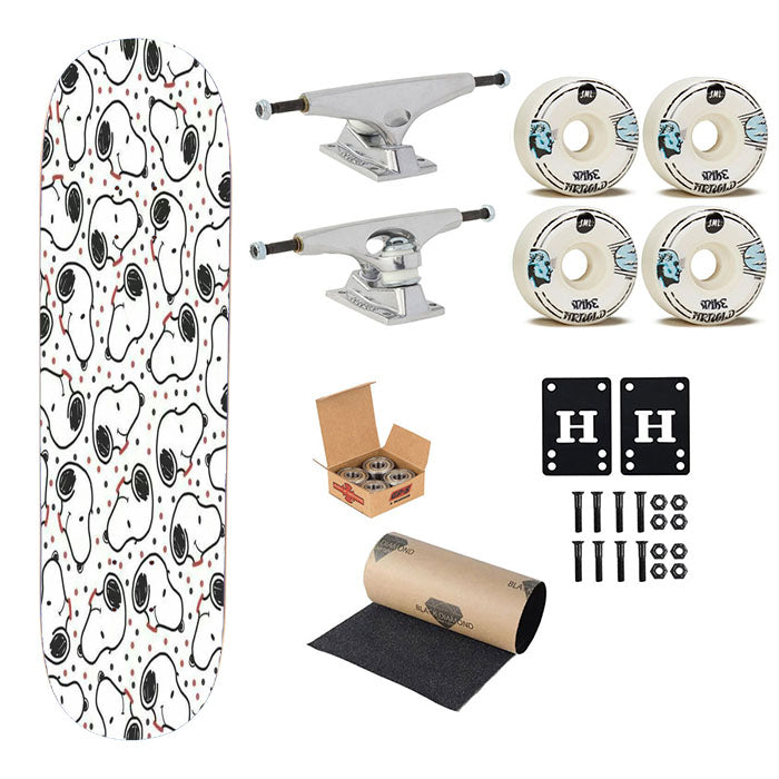 Snoopy Pattern Mobile Skateboard Complete Board 8.0" X 31.75"