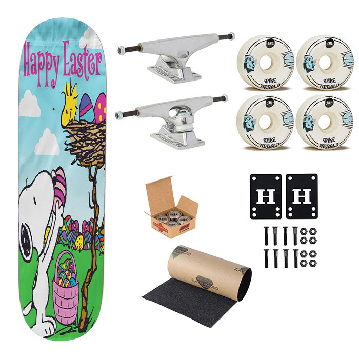 Snoopy Peanuts Easter Skateboard Complete Board 8.0" X 31.75"