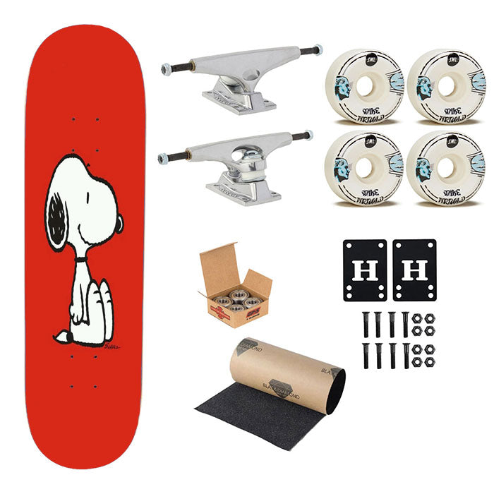 Snoopy Red Skateboard Complete Board 8.0" X 31.75"