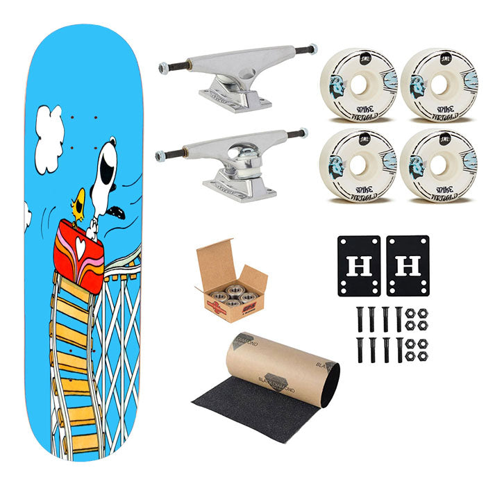 Snoopy Rollercoaster Skateboard Complete Board 8.0" X 31.75"
