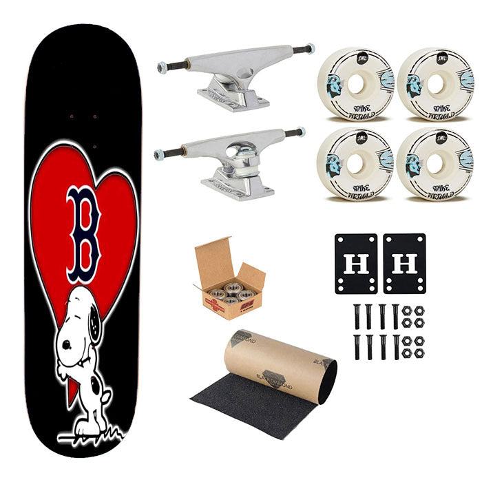 Snoopy Steelers Love Skateboard Complete Board 8.0" X 31.75"