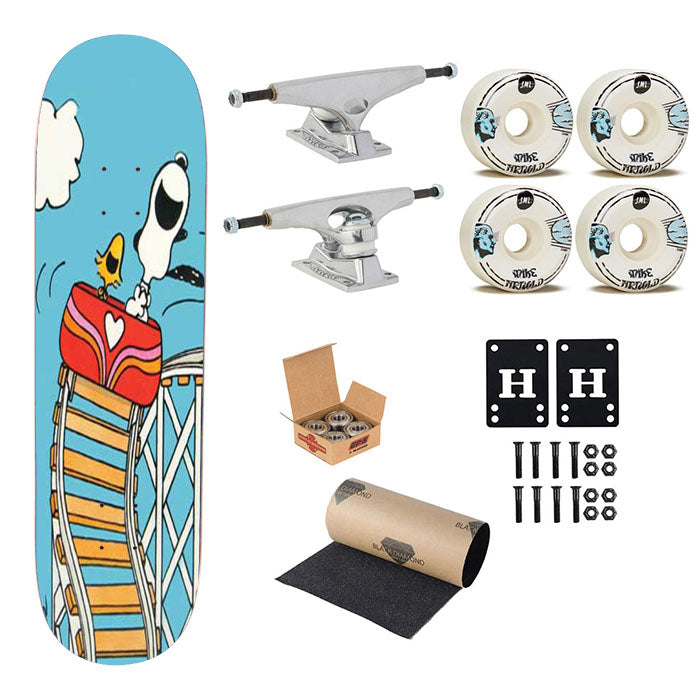 Snoopy Woodstock Rollercoaster Skateboard Complete Board 8.0" X 31.75"