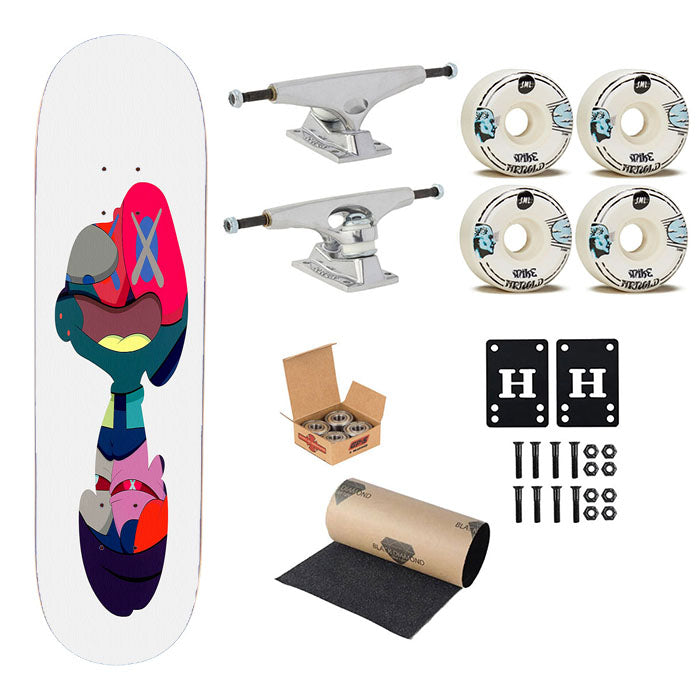 Snoopy X Kaws Skateboard Complete Board 8.0" X 31.75"