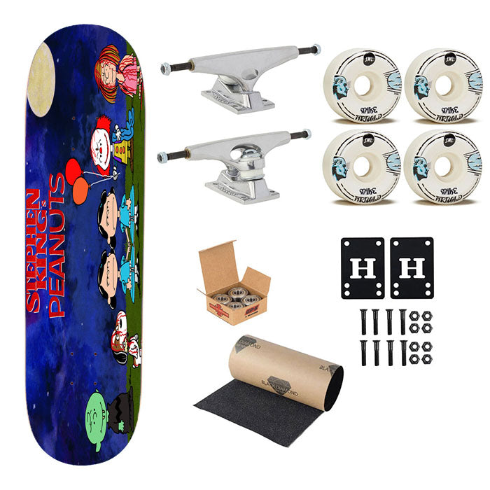 Stephen King And Peanuts Skateboard Complete Board 8.0" X 31.75"