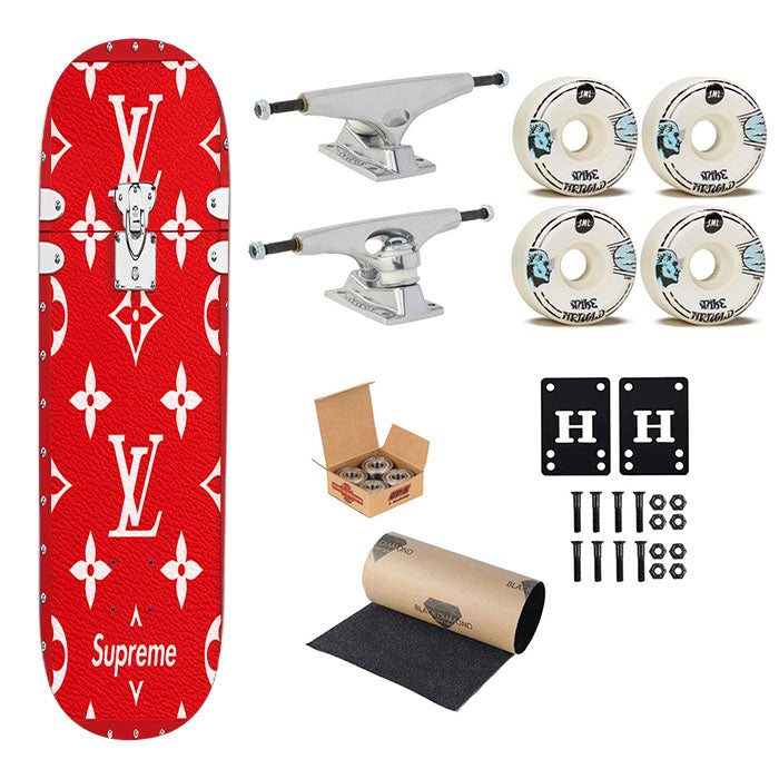 Supreme Louis Vuitton Eye Trunk Skateboard Complete Board 8.0" X 31.75"