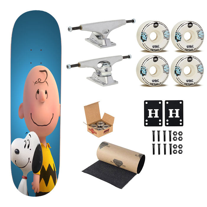 The Peanuts Movie Poster Skateboard Complete Board 8.0" X 31.75"