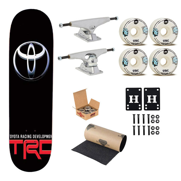 Toyota Trd Logo Red Skateboard Complete Board 8.0" X 31.75"