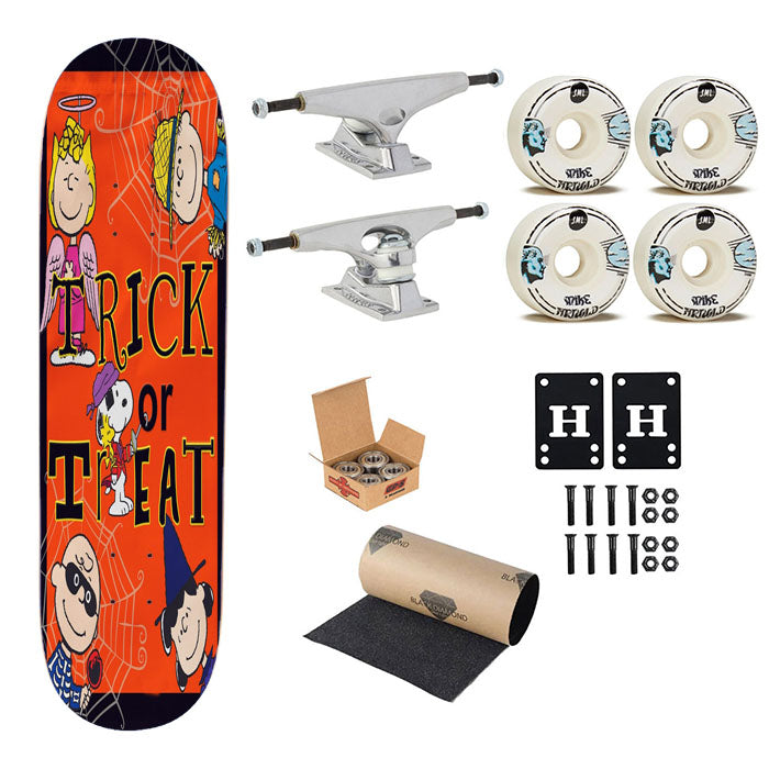 Trick Or Treat Peanuts Gang Skateboard Complete Board 8.0" X 31.75"