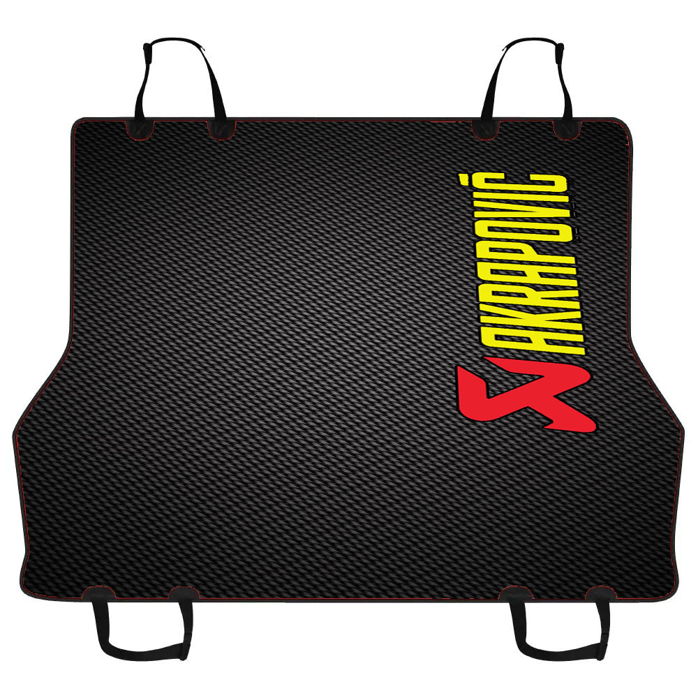 Akrapovic Exhaust System Carbon Logo Car Pet Seat Cover