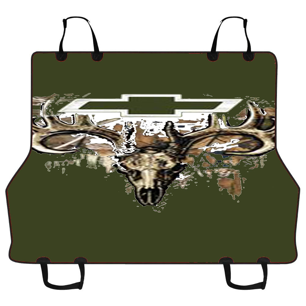 Camo Chevy Fill Skullc Car Pet Seat Cover