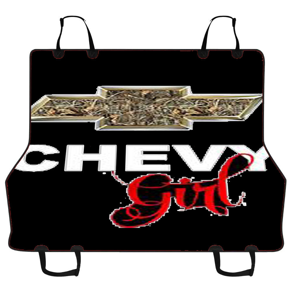 Camo Chevy Girl Car Pet Seat Cover