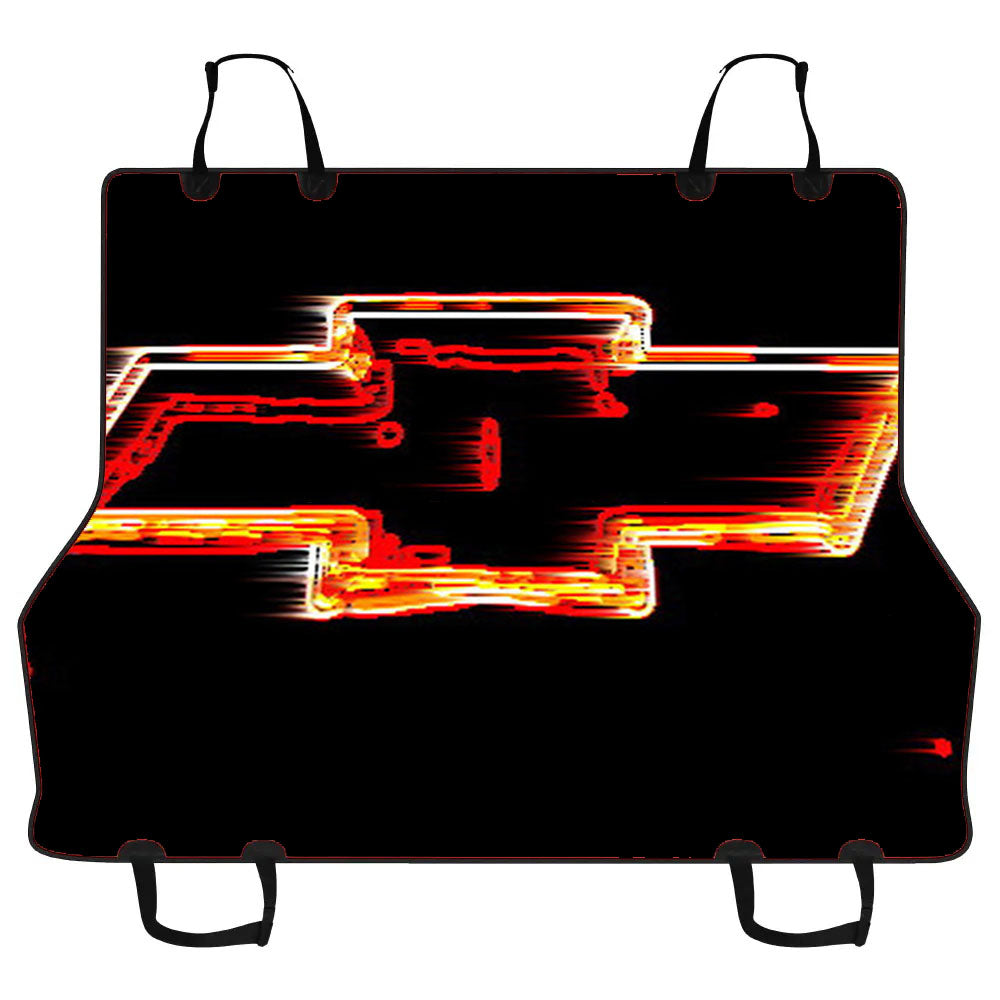Chevy Bowtie Neon Logo Car Pet Seat Cover