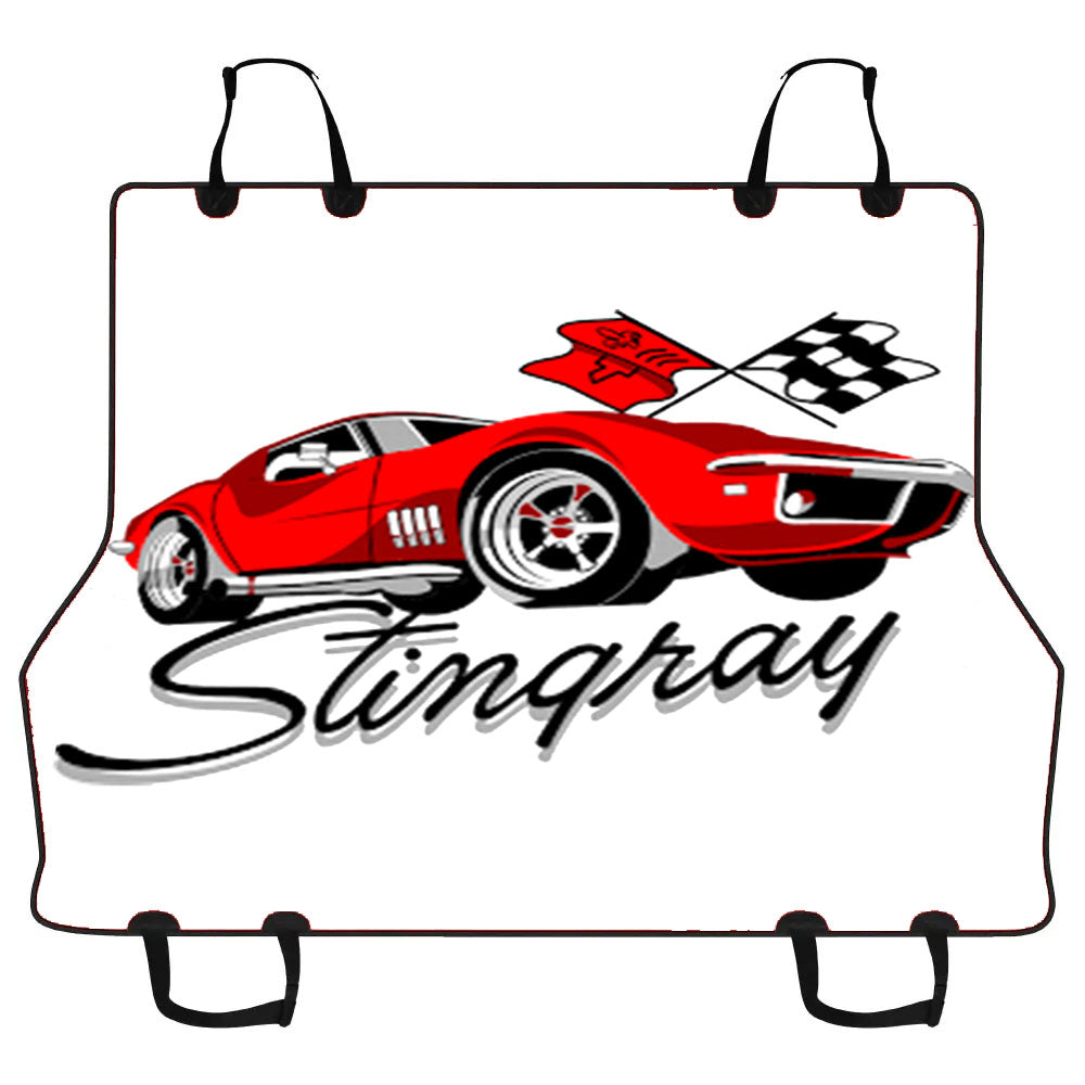 Chevy Red Car Cartoon Car Pet Seat Cover