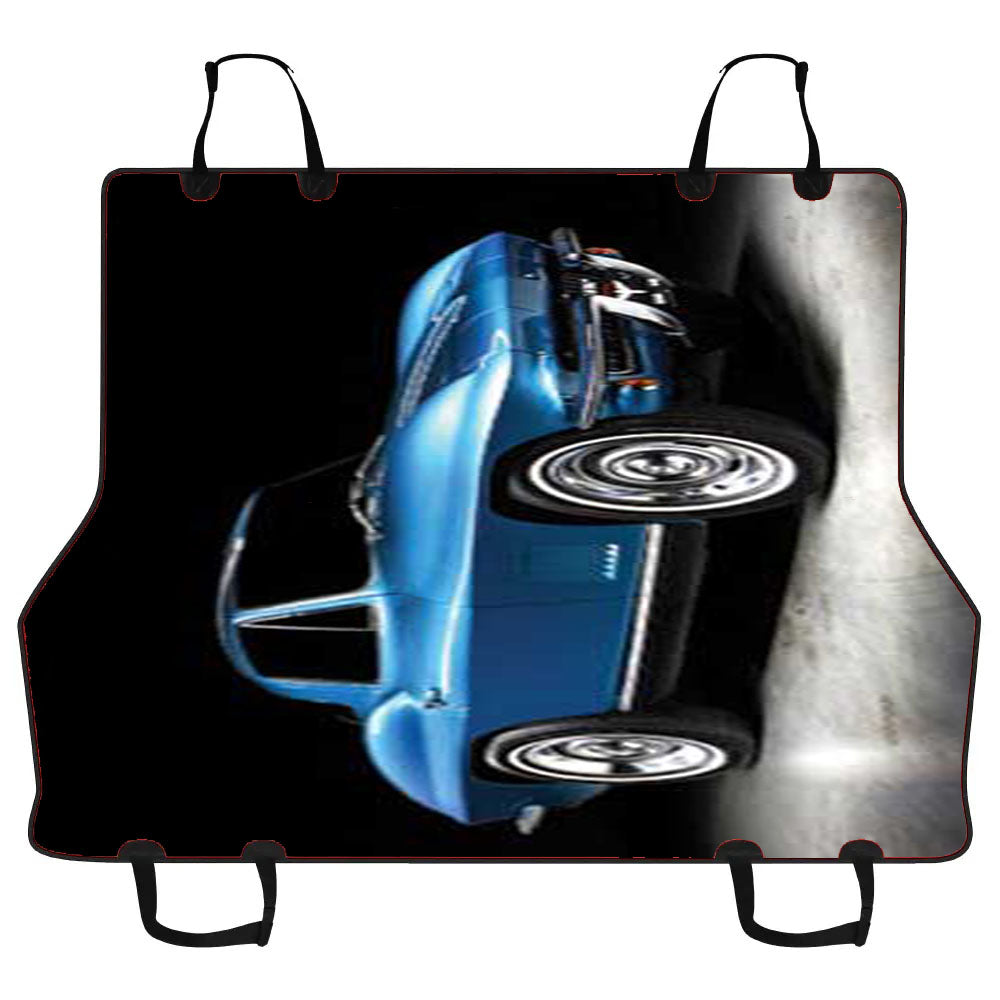 Chevy Stingray 67 Blue Car Pet Seat Cover