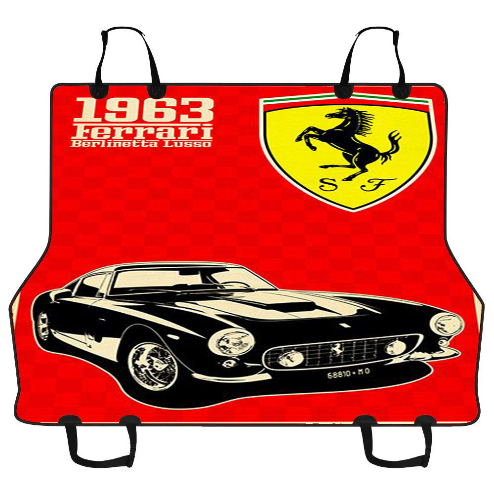 Classic Ferrari Red Car Pet Seat Cover