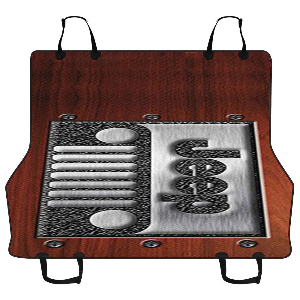Embossed Steel Jeep Car Pet Seat Cover