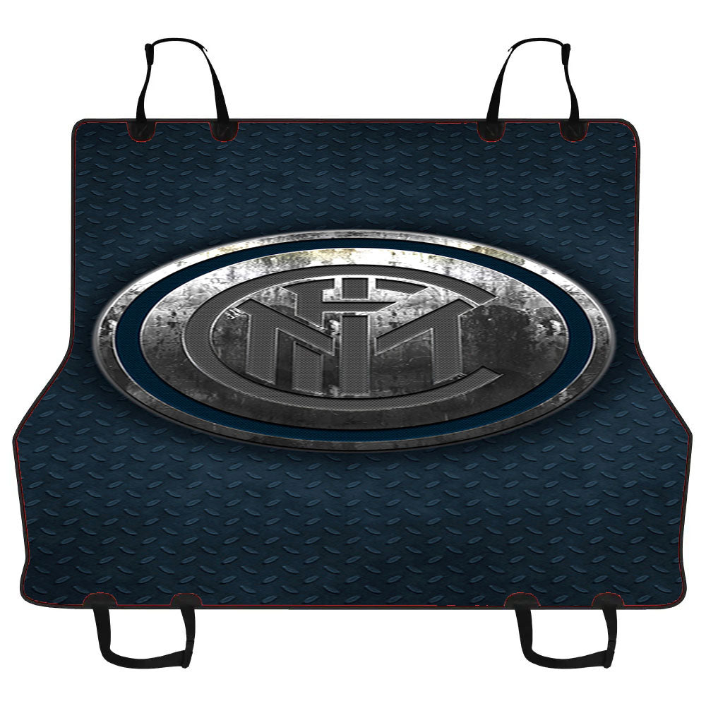 Inter Milan Metal Carbon Fiber Logo Car Pet Seat Cover
