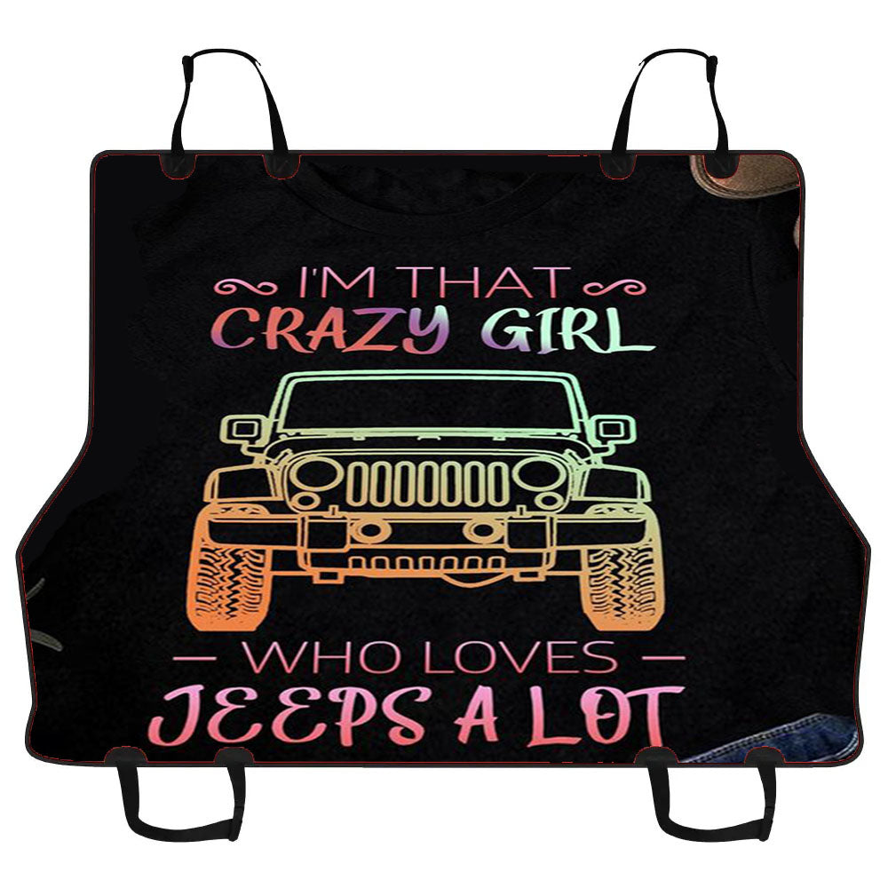 Jeep A Lot Car Pet Seat Cover
