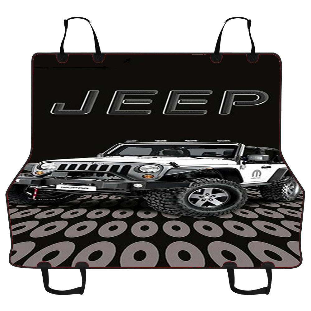 Jeep White Car Car Pet Seat Cover