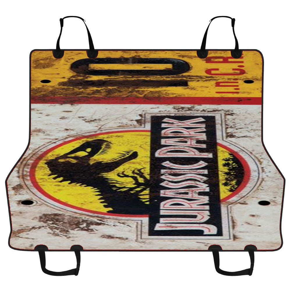 Jurassic Park Jeep License Plate 10 Car Pet Seat Cover