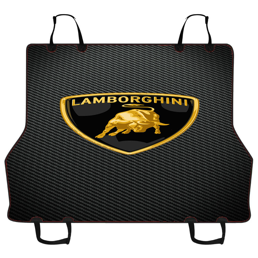 Lamborghini Logo Carbon Fiber Car Pet Seat Cover