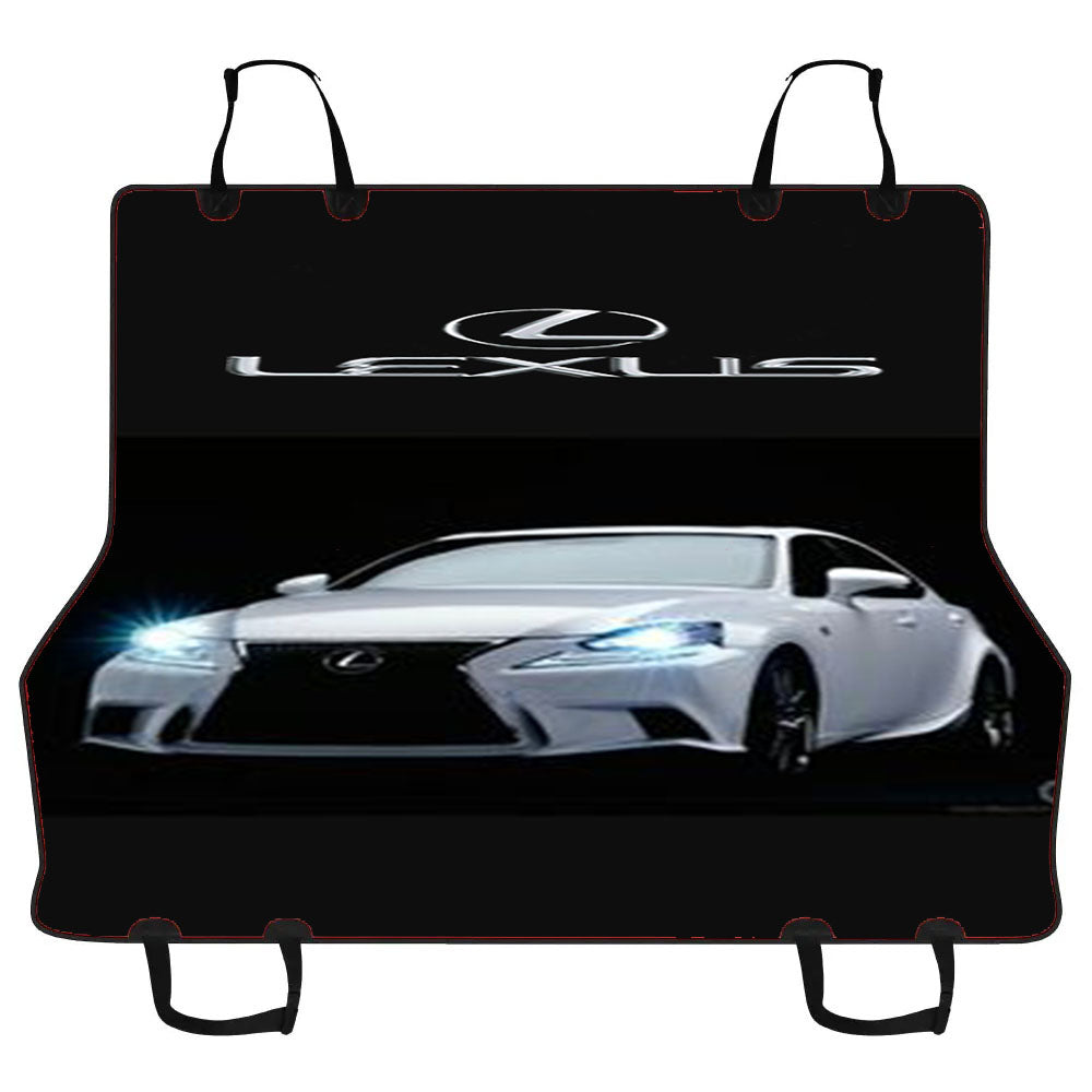 Lexus White Car Gold Logo Car Pet Seat Cover