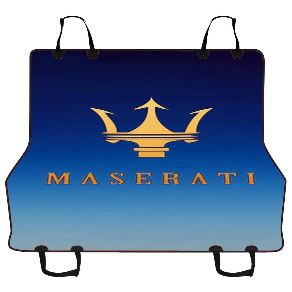 Maserati Gold Logo Car Pet Seat Cover