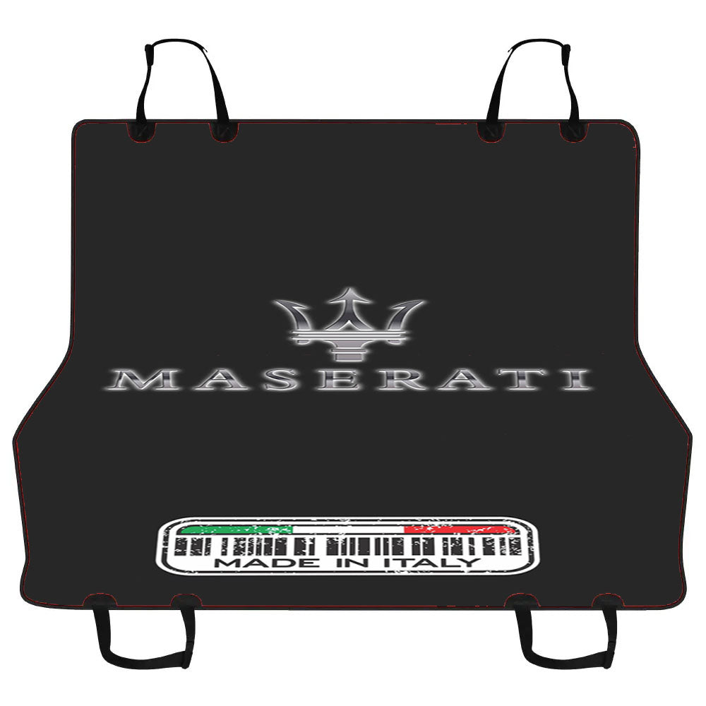 Maserati Italy Trident Black Logo Car Pet Seat Cover