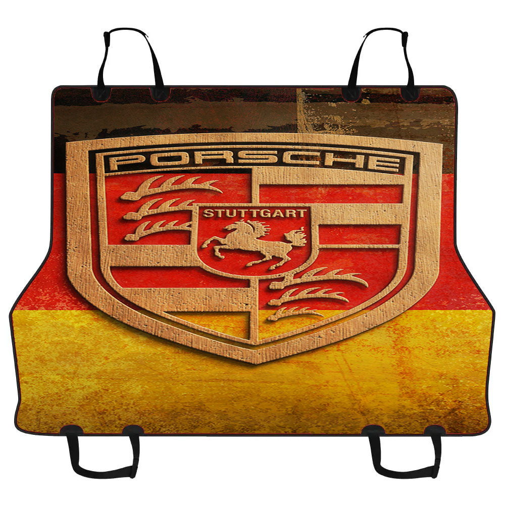 Plywood Porsche Logo Car Pet Seat Cover
