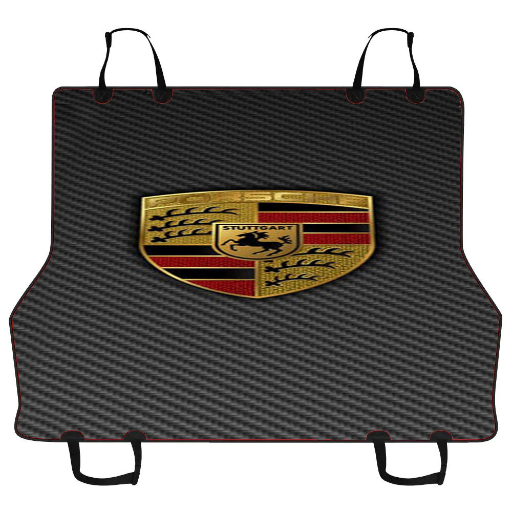 Porsche Badge Logo Car Pet Seat Cover