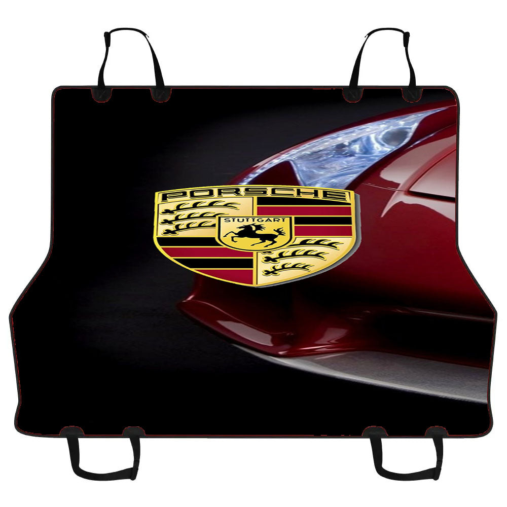 Porsche Car Emblem Art Car Pet Seat Cover
