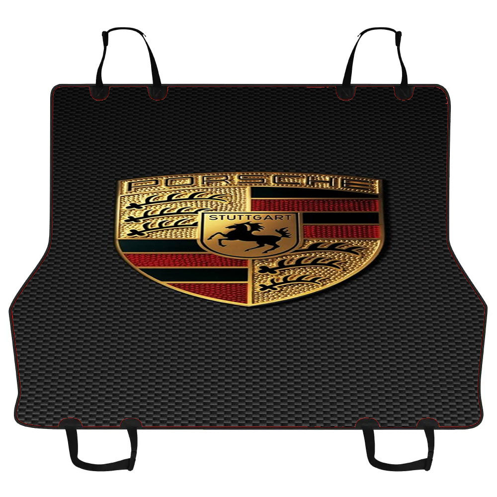 Porsche Carbon Emblem Logo Car Pet Seat Cover