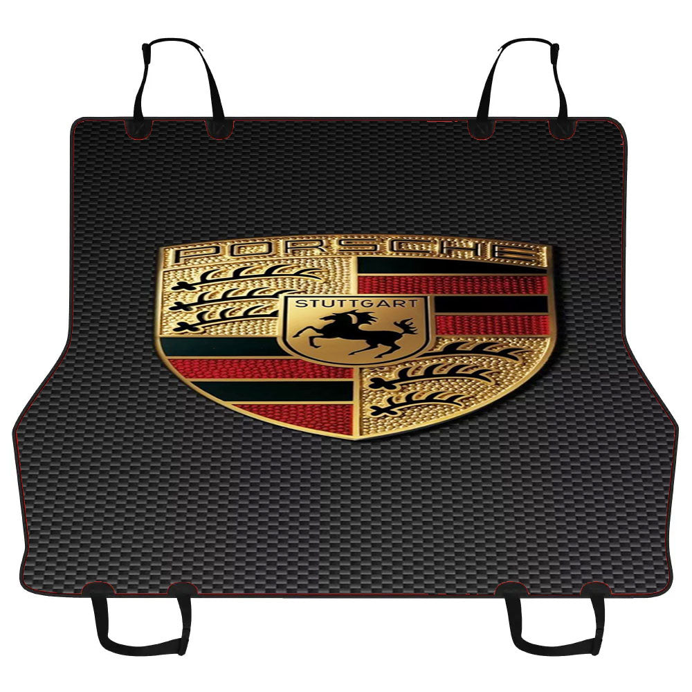 Porsche Carbon Logo Car Pet Seat Cover