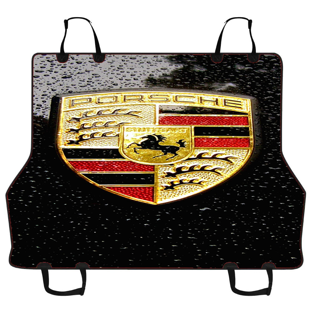 Porsche Emblem Car Pet Seat Cover