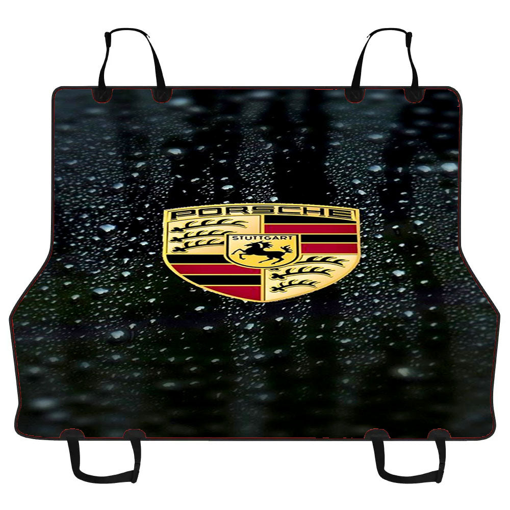 Porsche Emblem Water Drop Car Pet Seat Cover