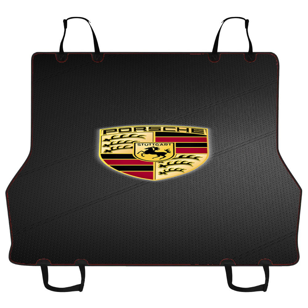 Porsche Logo Leather Car Pet Seat Cover