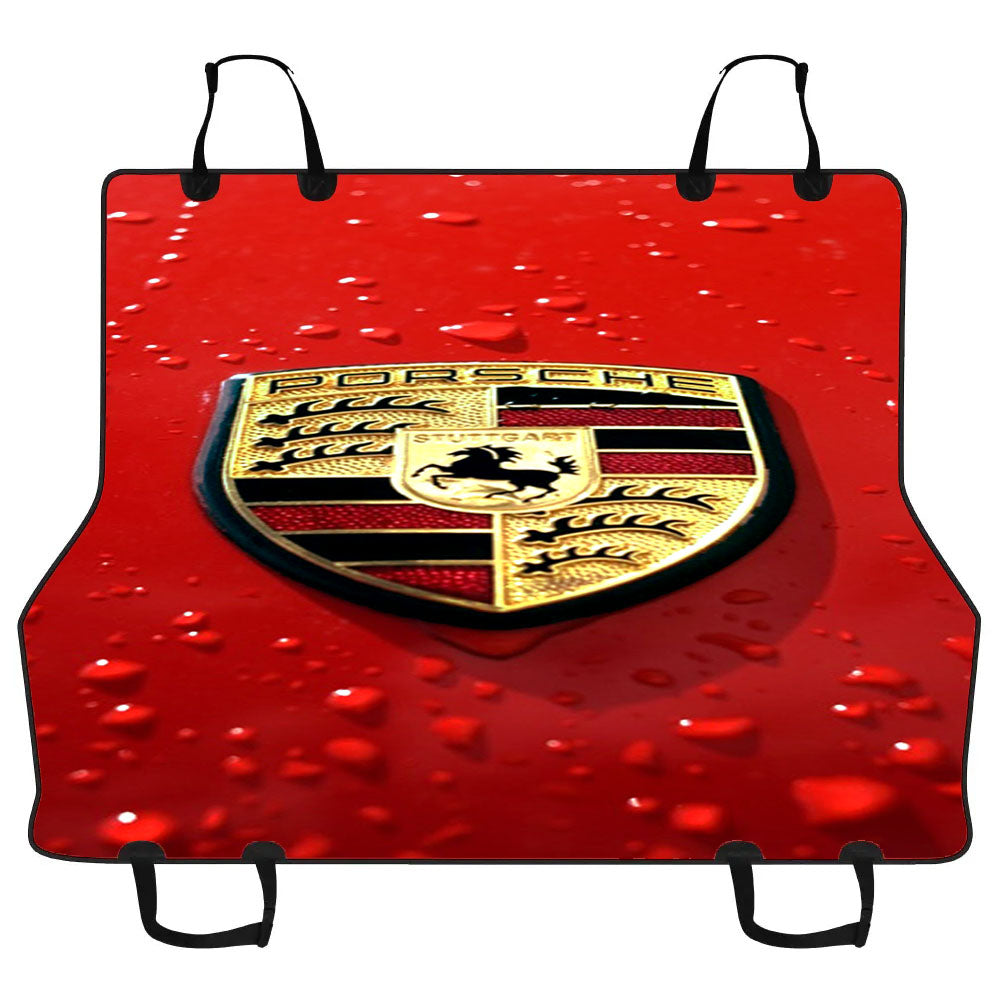 Porsche Logo Red Car Pet Seat Cover
