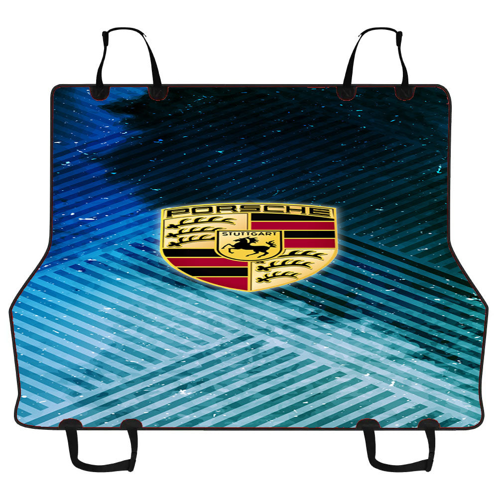 Porsche Logo Stripes Art Car Pet Seat Cover