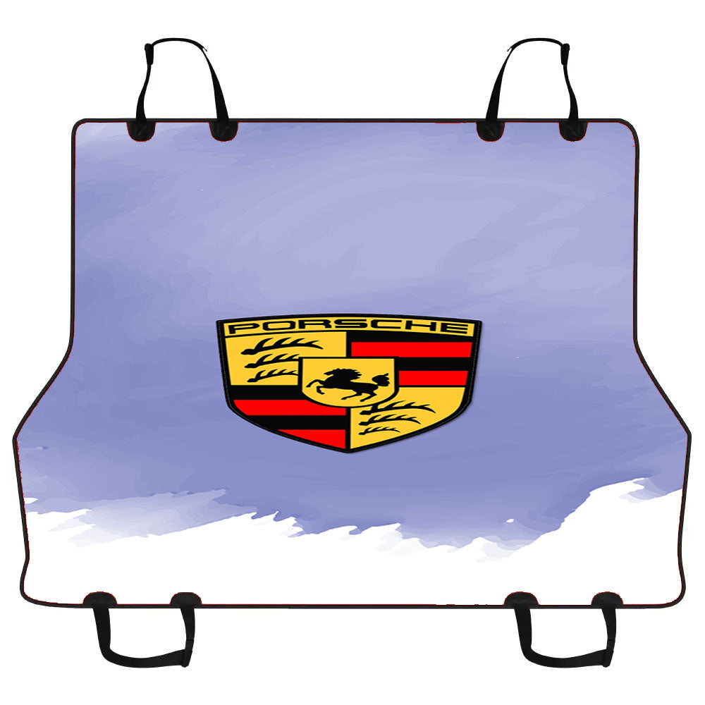 Porsche Water Color Blue Car Pet Seat Cover