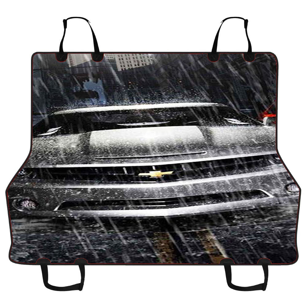 Silver Chevrolet Camaro Car Pet Seat Cover