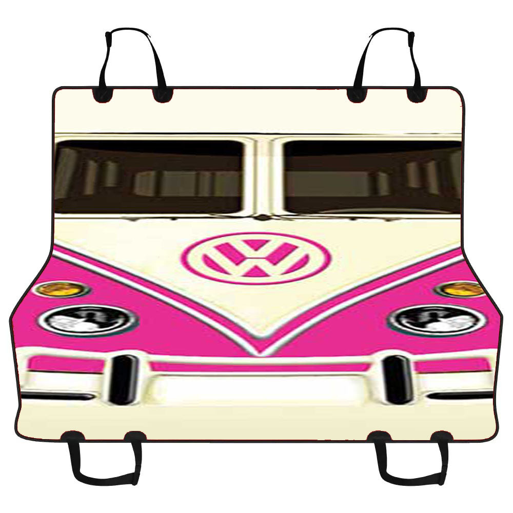 Vw Van Pink Car Pet Seat Cover