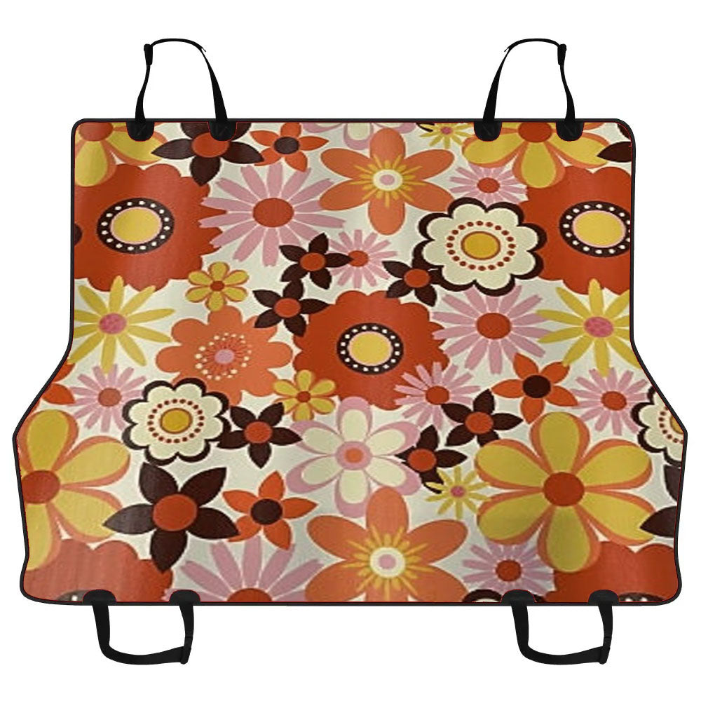 70S Retro Boho Floral Vintage Car Pet Seat Cover