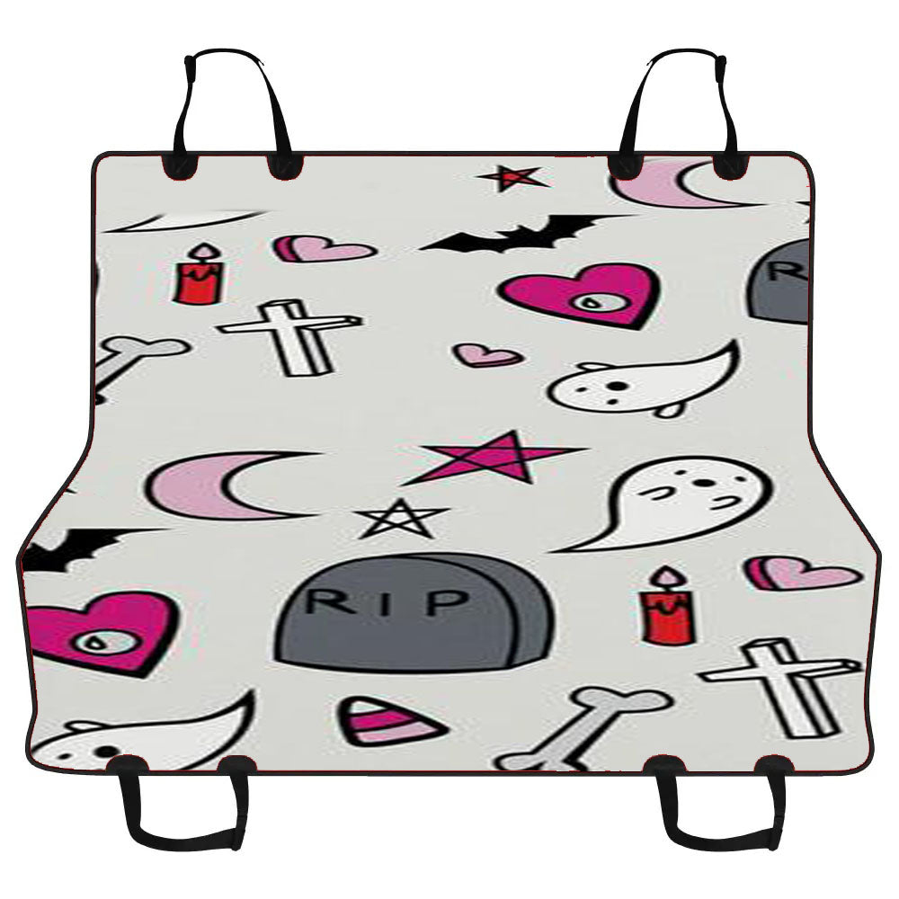 A Creepy Cute Halloween Car Pet Seat Cover