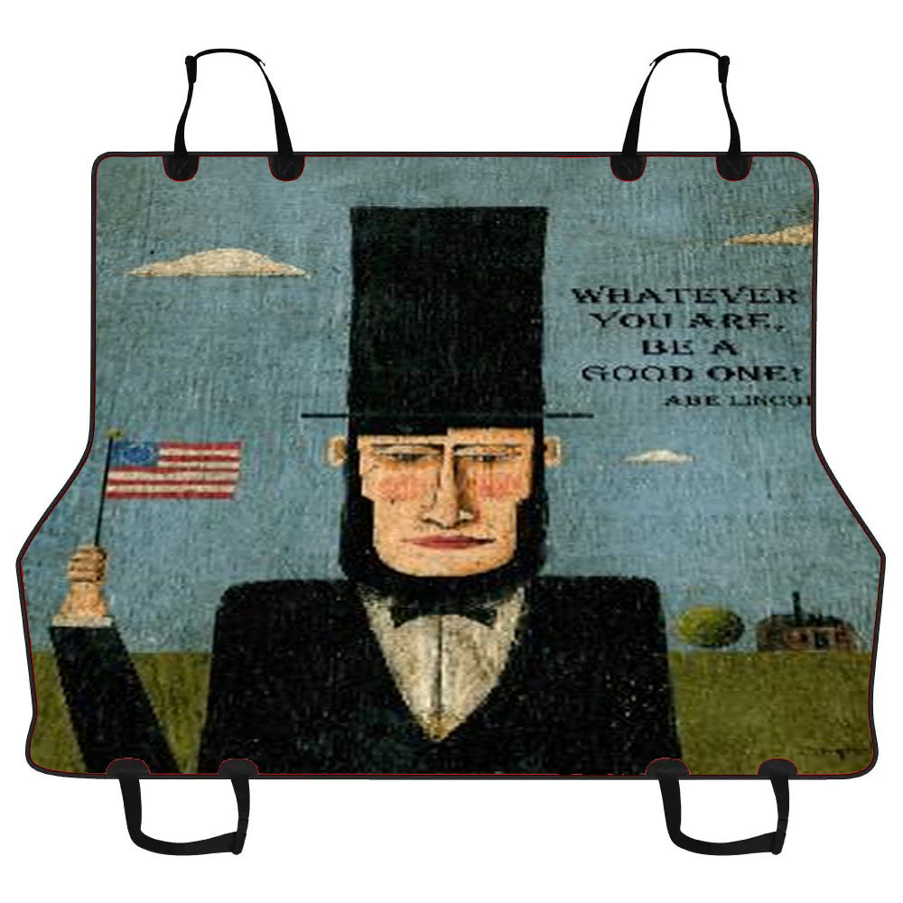 Abe Lincoln Car Pet Seat Cover